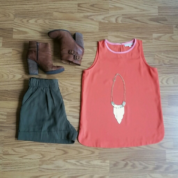 Orange Ann Taylor LOFT tank