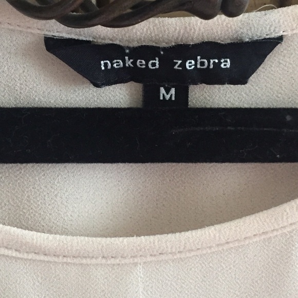 Naked zebra size M blouse with arm cutouts - Picture 3 of 3