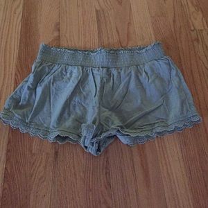 Comfy, lace trimmed shorts