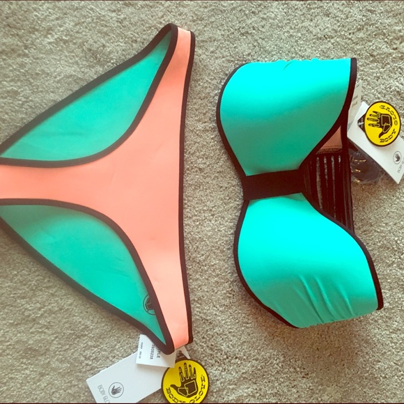 Reversible neoprene bikini body glove medium