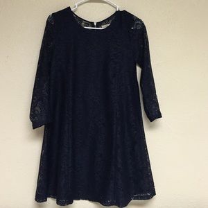 NWOT Abercombie Fitch navy lace dress