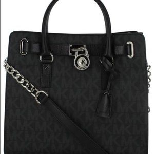 New Michael Kors Black Hamilton Bag