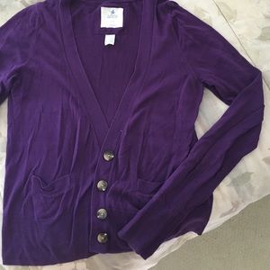 Aerie Purple Cardigan