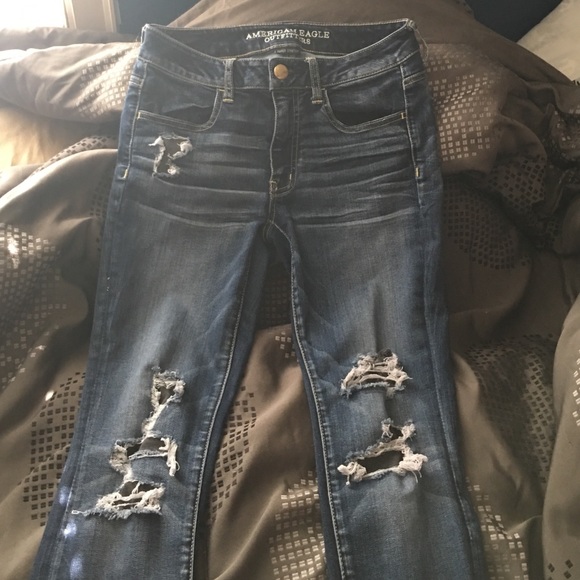 Ripped American Eagle Jeggings