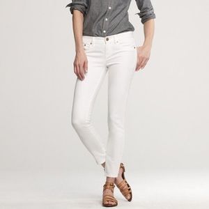 J Crew Toothpick White Jeans