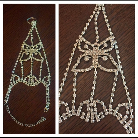 ❣LAST❣Pair 2 Butterfly Toe Anklets Beach Sandals - Picture 3 of 4