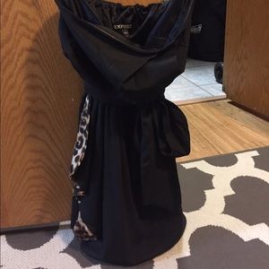 Cute strapless cheetah dress