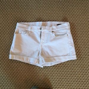 7 For All Mankind white shorts