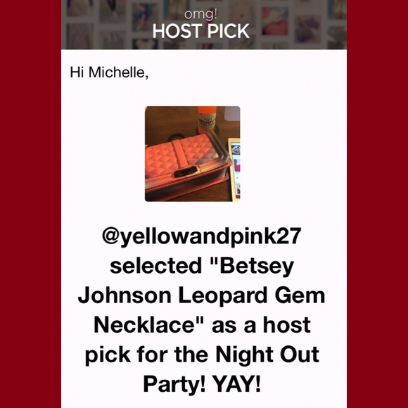 🎉HP 10/14/16💋Betsey Johnson Leopard Gem Necklace - Picture 4 of 4