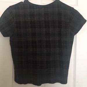 Brandy Melville back plaid crop top!!!