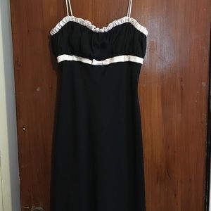 Simple black and white dress