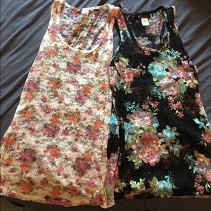 BUNDLE! 2 Lace tank tops!