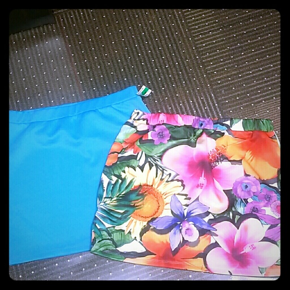 Bundle of 2 Joe Boxer stretchy skirts
