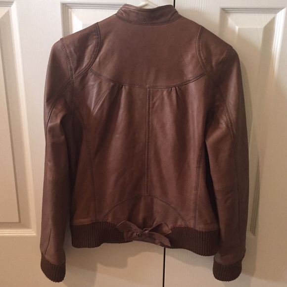 Aqua Leather Jacket - Picture 2 of 4