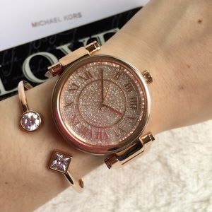 SOLD🎉Michael Kors Skylar Crystal Rose gold watch