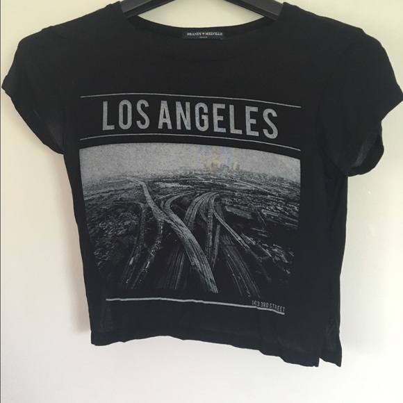 Brandy Melville graphic tee crop top