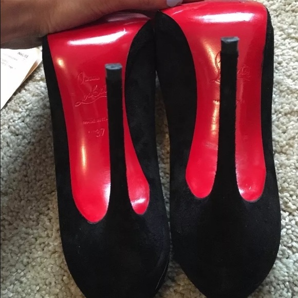 Christian Louboutin Shoes - AUTHENTIC suede Christian Louboutin size 7 heels