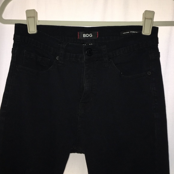 Super High Waisted Black 'BDG' Skinny Pants