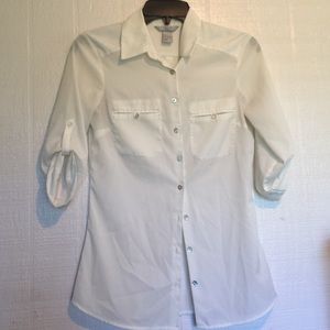 H&M button down white/creamy blouse | Size SMALL