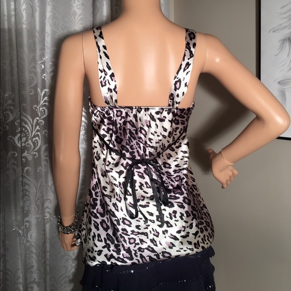 B Wear satin cheetah top - Picture 4 of 4