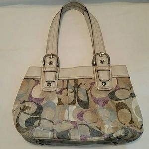 Coach Pleated Multicolor Bag #f16591