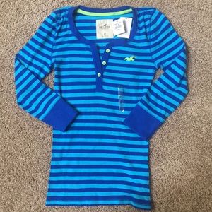Striped pajama top