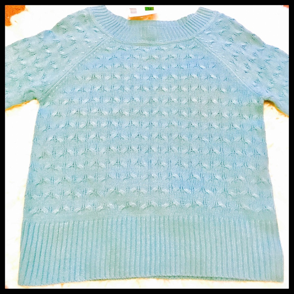 Aqua color sweater new with tags!