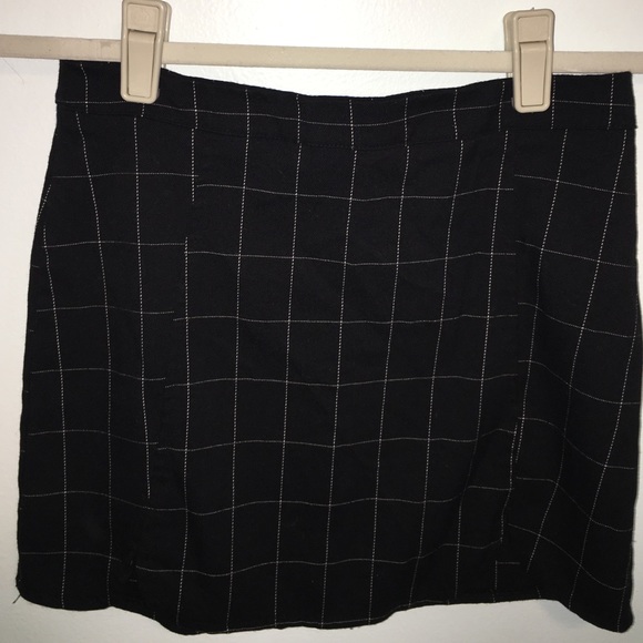 Grid Stitching Skirt