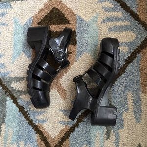 American Apparel jelly heels