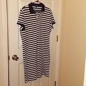 Ralph Lauren Polo Dress (Navy Blue and White)