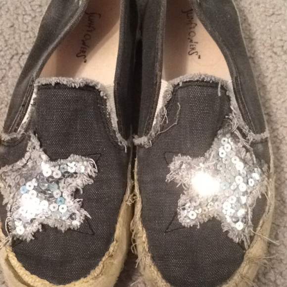 Sparkle star canvas shoes