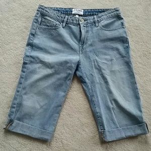 Frame denim cuffed bermuda shorts 27