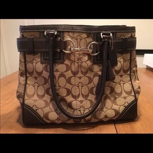 Authentic signature coach purse