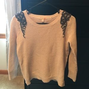 Gianni Bini sweater with jewels.