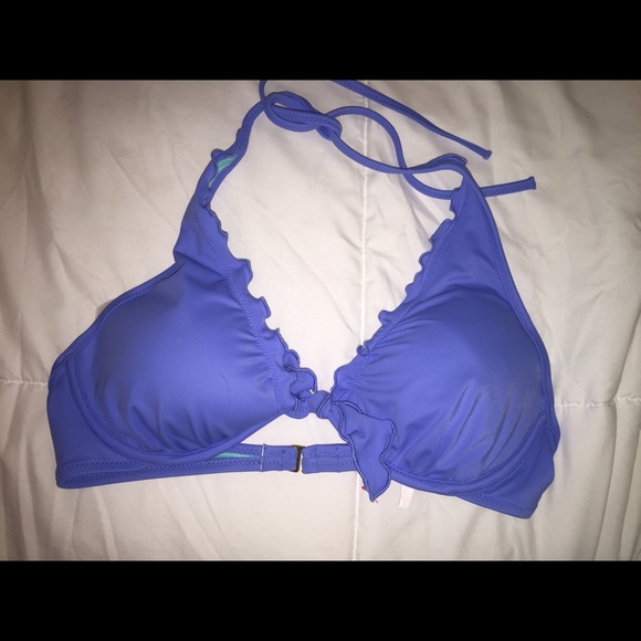 Victoria Secret Ruffle Halter Top Bikini