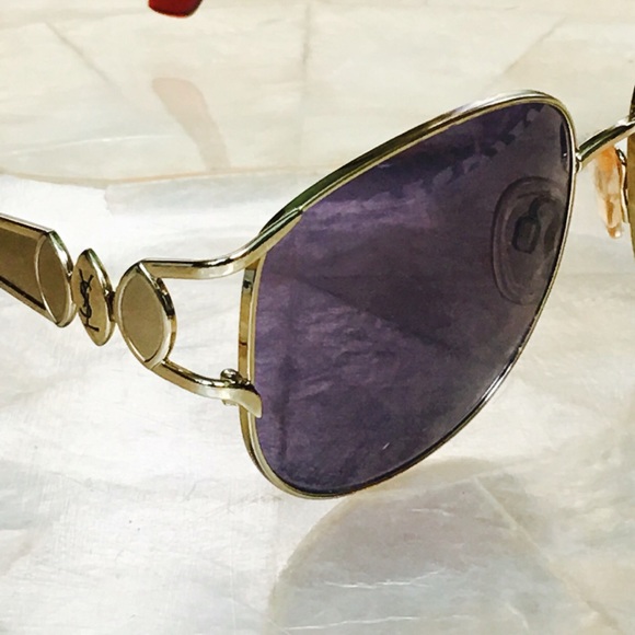 New Yves Saint Laurent Vintage Aviator Sunglasses - Picture 1 of 2
