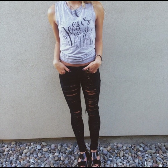Blank Denim ripped jeans