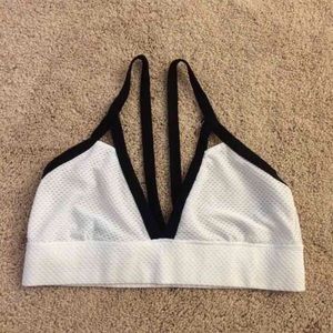 white bralette