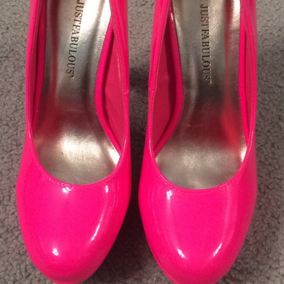 Hot pink just fab stilettos