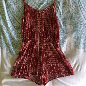 Red romper from Tillys