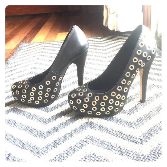 ALDO black and gold pumps women's US size 7