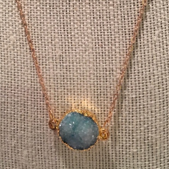 LAST ONE //Druzy Necklace - Picture 3 of 4