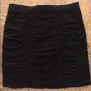 Black Chiffon Rouched mini skirt size 12