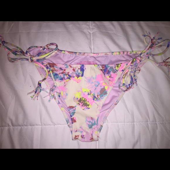 Victoria Secret Floral Side Tie Cheeky Bikini