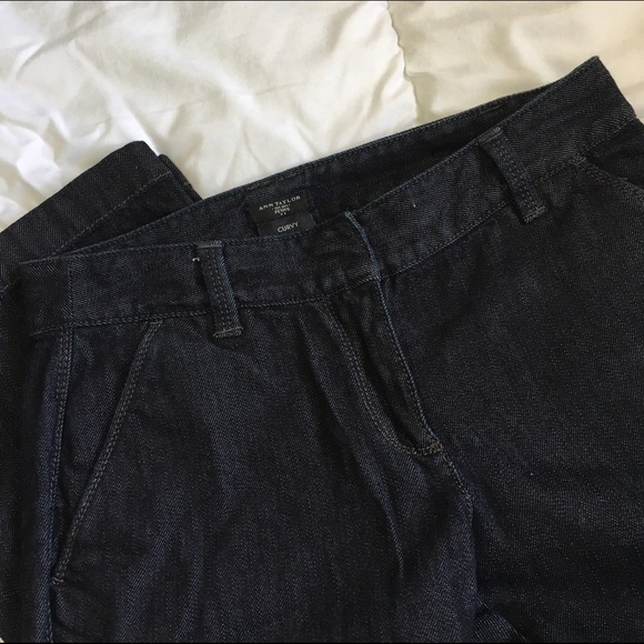Ann Taylor Dark Pettite Curvy Jeans - Picture 3 of 5