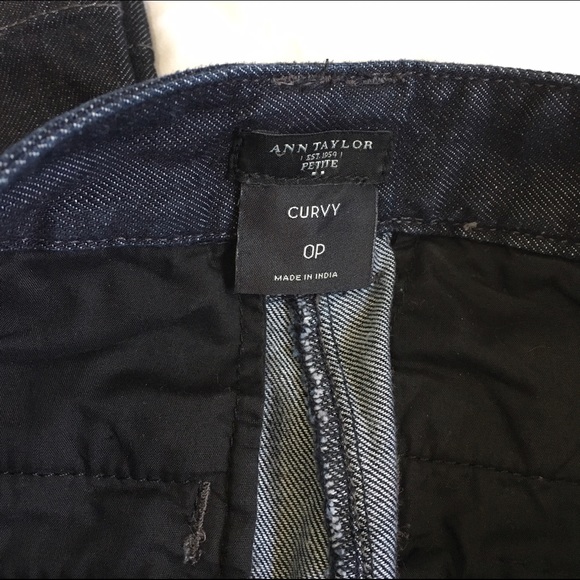 Ann Taylor Dark Pettite Curvy Jeans - Picture 4 of 5