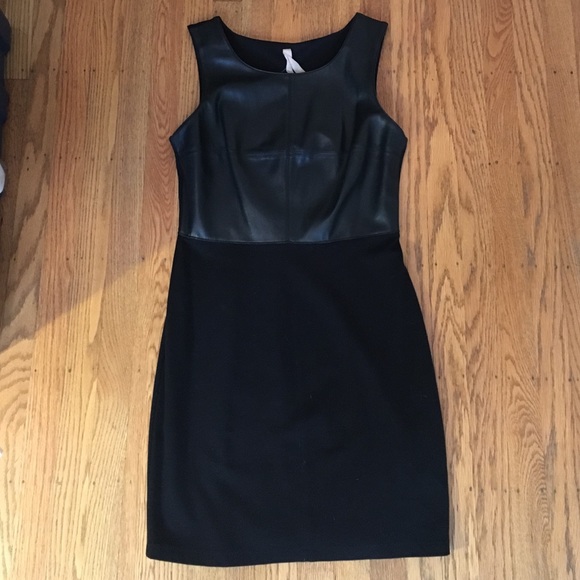 Half leather dress