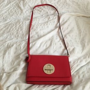 Red Kate Spade cross body bag
