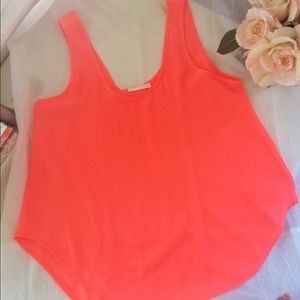 Bright coral tank top