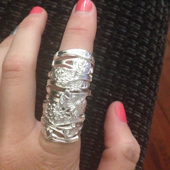 Set of 10 new silver rings - Picture 4 of 4